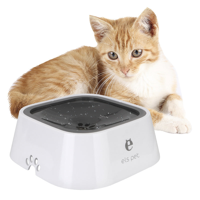 1.5L Dog & Cat Water Bowl – Anti-Overflow Floating Slow Feeder 💧🐾