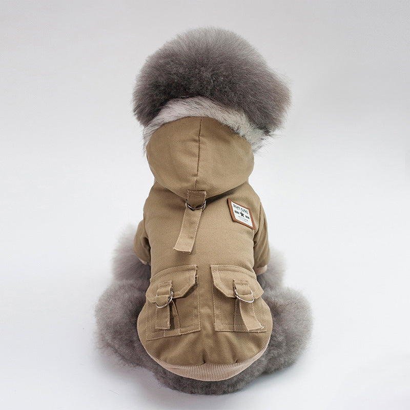 Dog Coat with Hood – Warm Pet Jacket 🐾🧢