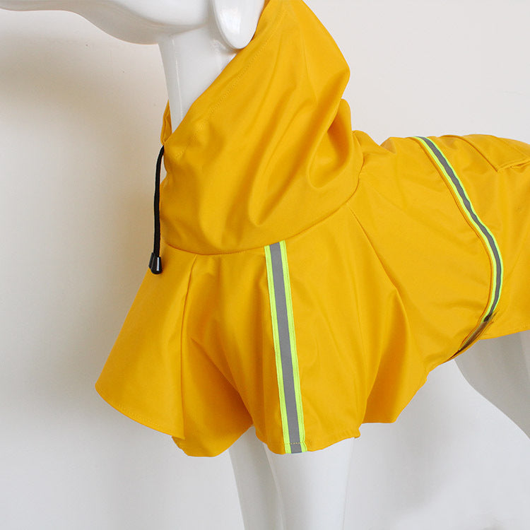 Waterproof Dog Raincoat – Reflective Cape for Small & Large Dogs 🌧️🐾