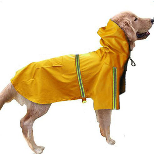 Waterproof Dog Raincoat – Reflective Cape for Small & Large Dogs 🌧️🐾