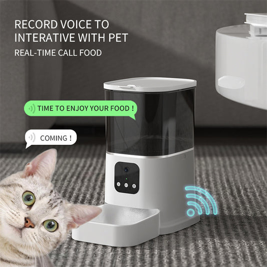 Smart Automatic Pet Feeder – WiFi Cat & Dog Food Dispenser with Timer & Voice Control