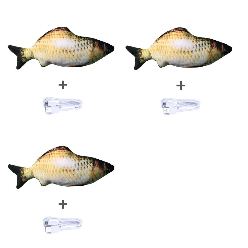 Electric Flopping Fish Toy – Realistic Jumping Pet Toy (No Catnip) 🐟✨