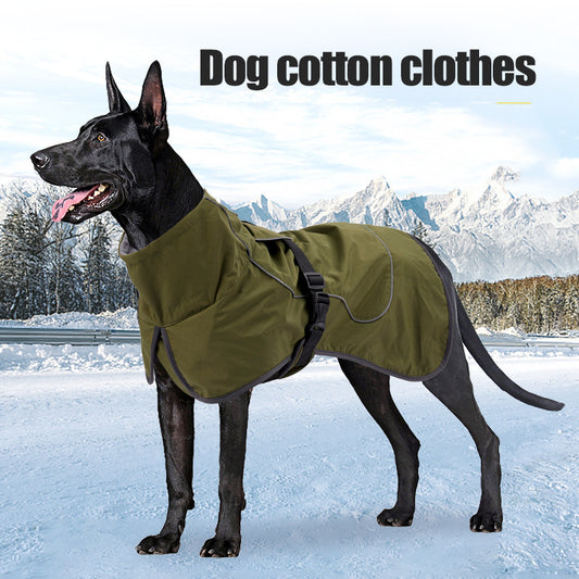 Winter Dog Coat – Snowproof Warm Jacket for Medium & Large Dogs 🐾❄️