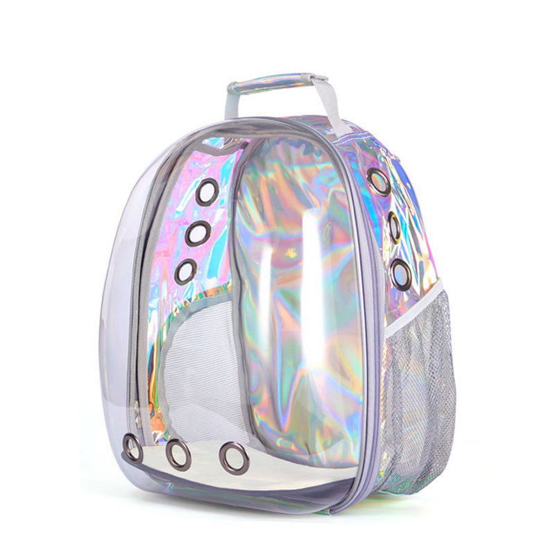 Transparent Pet Backpack – Space Capsule Carrier for Cats & Small Dogs