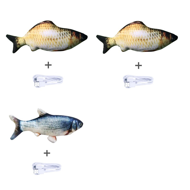 Electric Flopping Fish Toy – Realistic Jumping Pet Toy (No Catnip) 🐟✨