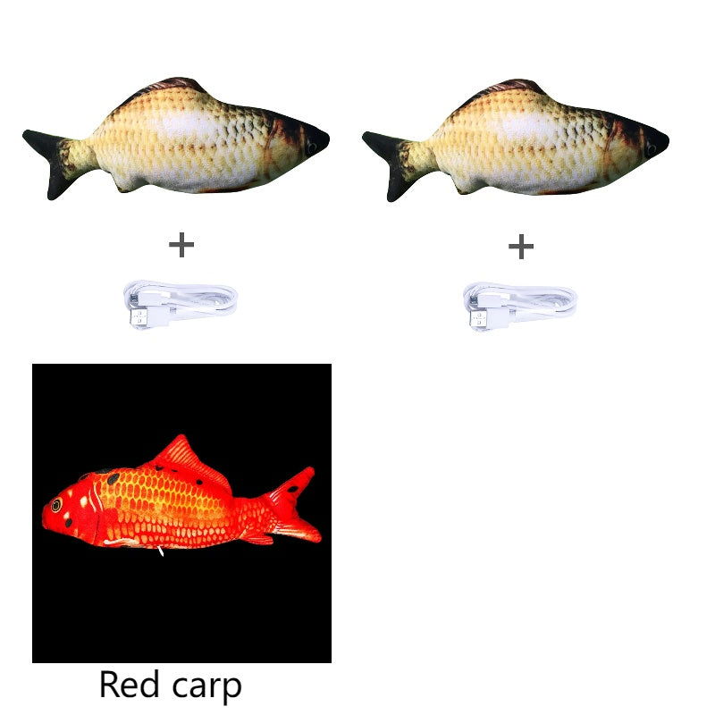 Electric Flopping Fish Toy – Realistic Jumping Pet Toy (No Catnip) 🐟✨