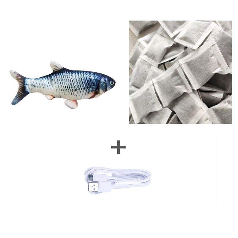 Electric Flopping Fish Toy – Realistic Jumping Pet Toy (No Catnip) 🐟✨