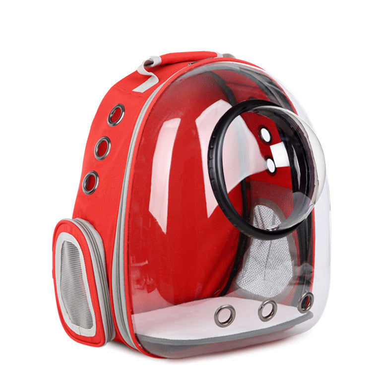 Transparent Pet Backpack – Space Capsule Carrier for Cats & Small Dogs