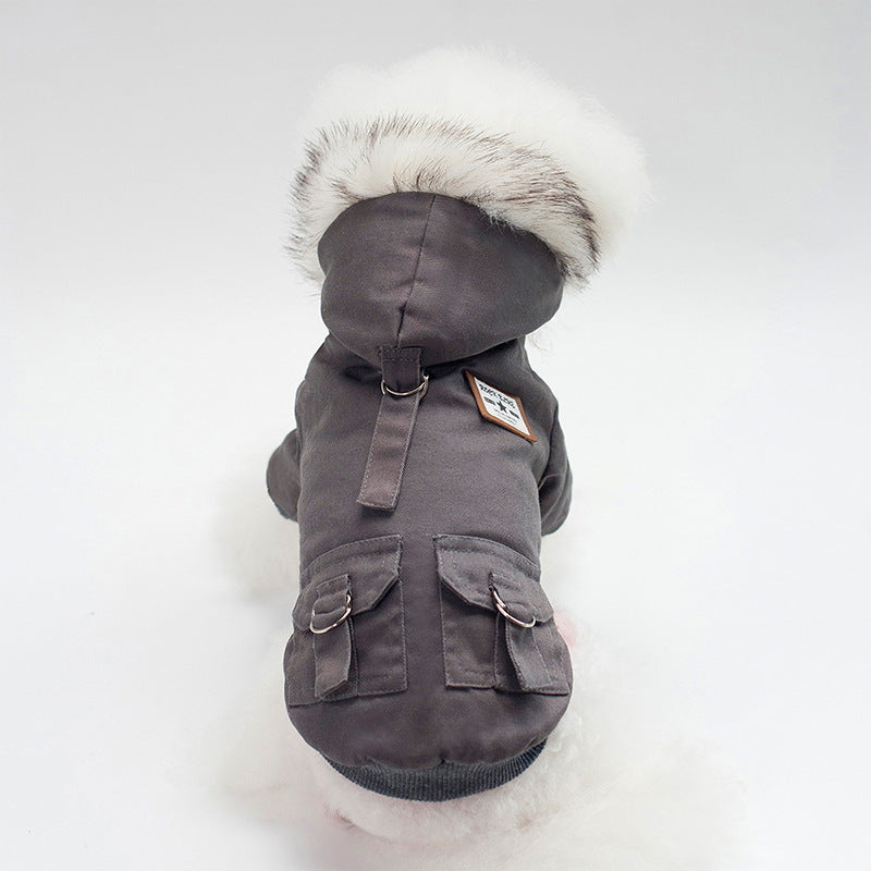 Dog Coat with Hood – Warm Pet Jacket 🐾🧢