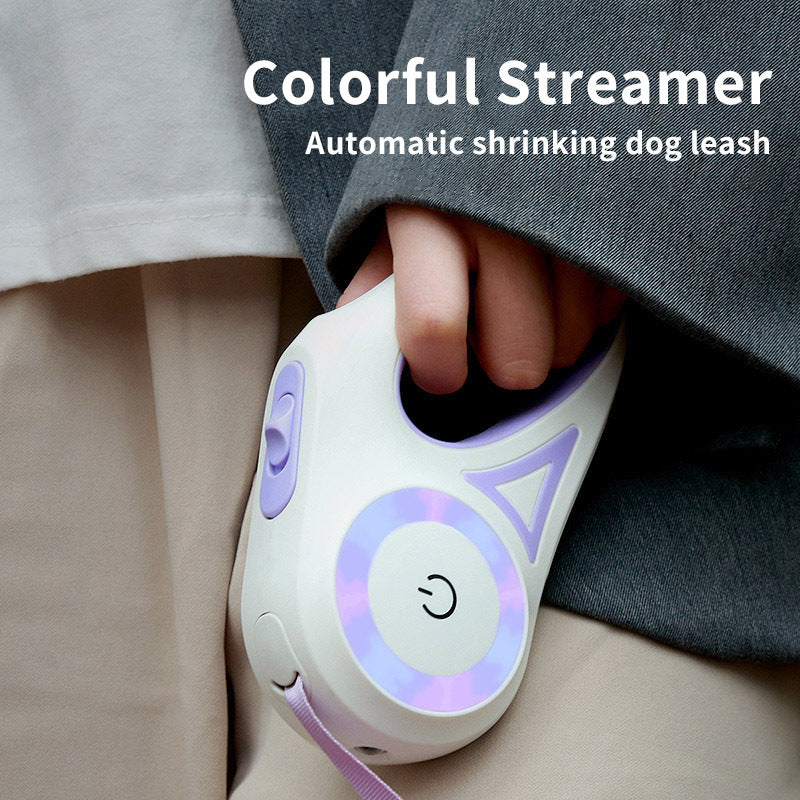 Retractable Dog Leash with Collar Set – 3m / 5m | Strong & Tangle-Free