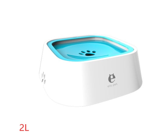 1.5L Dog & Cat Water Bowl – Anti-Overflow Floating Slow Feeder 💧🐾