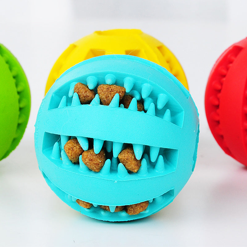 Rubber Dog Ball Toy – Funny Slow Feeder for Pets