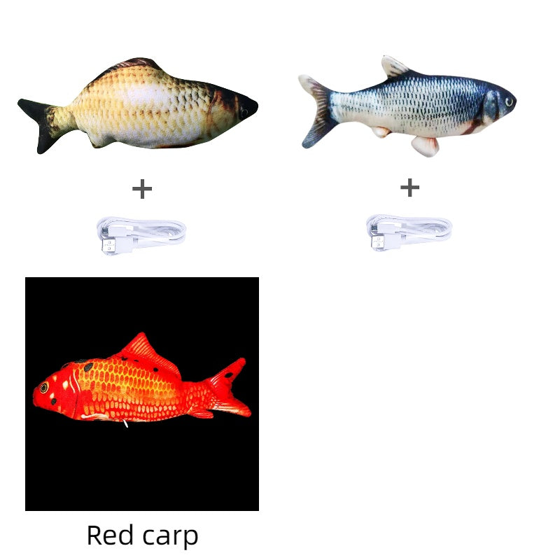 Electric Flopping Fish Toy – Realistic Jumping Pet Toy (No Catnip) 🐟✨