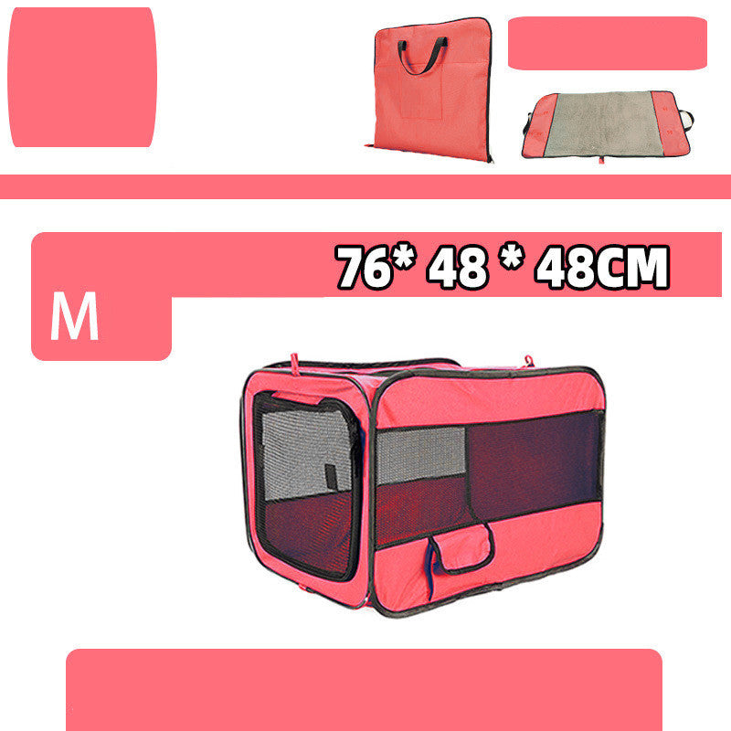 Portable Pet Travel Carrier Bag – Foldable Fabric with Safety Zippers