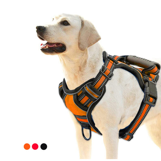 No-Pull Reflective Dog Harness – Breathable Pet Vest