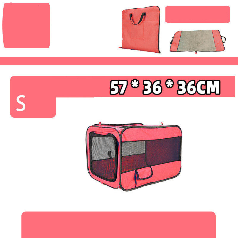 Portable Pet Travel Carrier Bag – Foldable Fabric with Safety Zippers